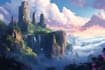 do fantasy landscapes and scenery art
