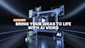 trun your idea into custom ai generated video scene