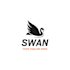 create a beautiful swan logo that represents purity and grace