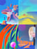 illustrate a surreal landscape or science fiction