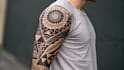 draw a full sleeve tattoo design unique modern