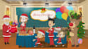 create merry christmas video 2d animation christmas video