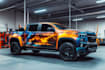 do tesla cybertruck wrap design, truck wrap