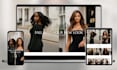 a modern shopify website for feminine beauty and fashion brands