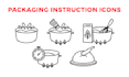 design packaging instruction icons