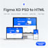 convert figma to HTML, xd to HTML, PSD to HTML, bootstrap responsive