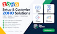 setup zoho CRM  zoho books automation zoho creator workflows and data migration