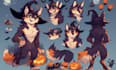 halloween reference sheet furry ref sheet halloween ref sheet halloween headshot