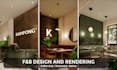 design and render realistic café or restaurant interiors