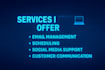 be your reliable virtual assistant for social media, email, and scheduling tasks