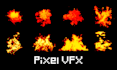 create custom pixel vfx spell, magics game assets and skill animations