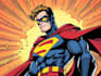make a comic book superhero illustration