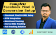 setup fb pixel, capi, GTM, ga4 tracking for your business