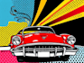 classic car pop art roy lichtenstein style