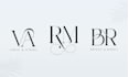 design an elegant modern wedding monogram logo or initials