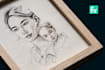do scribble art, abstract line portrait