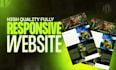 design and develop a professional responsive website on wordpress or wix