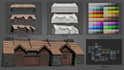 create low poly architectural assets in casual style