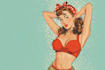 draw cute cartoon pinup art