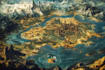 draw fantasy map design map illustration fantasy map