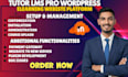 create, customize and fix tutor lms website for online courses and elearn