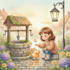 illustrate children book watercolor illustration, story book illustration