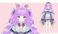 draw and rig custom male or female live2d model vtuber outfits live2d vtuber