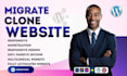 migrate clone shopify wix weebly joomla duda to wordpress divi elementor website