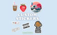 design custom stickers and hand drawn cartoon illustrations