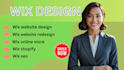 design redesign wix website development webflow online store shopify seo studio
