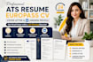 write ats resume, europass CV, cover letter and linkedin profile