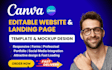 design canva website canva template canva mockup canva landing page canva ebook