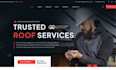 build roofing website construction website design landing page