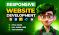 design awwward wining HTML static website or landing page