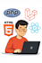 do website development as full stack web developer, PHP laravel HTML CSS react