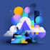 create abstract illustration for your business