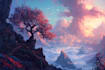 do fantasy landscape illustrations