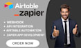 airtable database, airtable automation, softr webapp, zapier integration