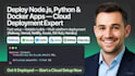 deploy nodejs python docker app to vercel railway azure netlify github heroku ai