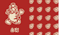 draw minimalist vintage mascot