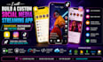 build a custom social media streaming app, snapchat, instagram, or tiktok clone