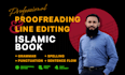 proofread and line edit your islamic book