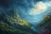 make fantasy landscape illustrations