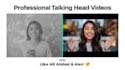 create a professional talking head video like ali abdaal and alex