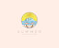 do beautiful professional travel a beach logo