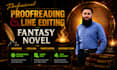 proofread and line edit your fantasy novel