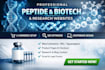 design wordpress wix squarespace peptides website biotech or research website
