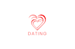 do modern sexy love and dating logo design