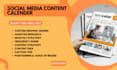 create a social media marketing content calender or content planer
