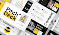 redesign powerpoint presentation ppt, design investor pitch deck canva design